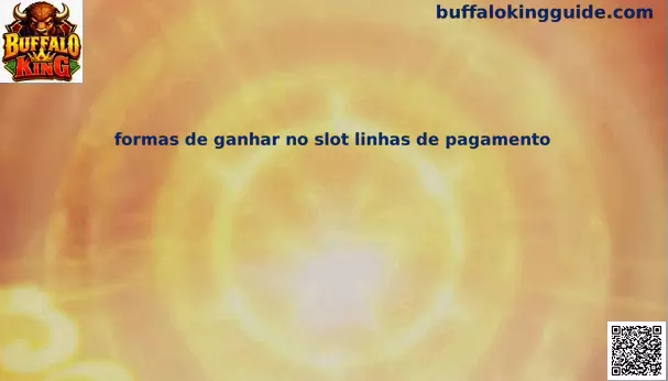 Guía visual de líneas de pago en Buffalo King
