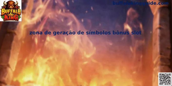 Guía visual sobre zona de geração de símbolos bônus slot en Buffalo King