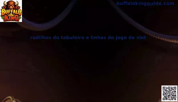 Rodillos del tablero y líneas del juego de slot Buffalo King